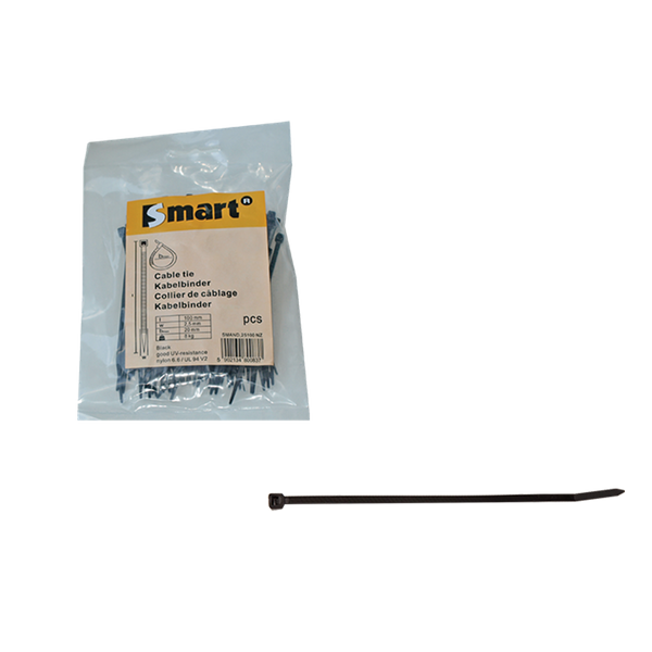 pgb-Europe SMART Nylon kabelband 2,5x100 zwart | 1000 st | SMCTIEN00025100Z5