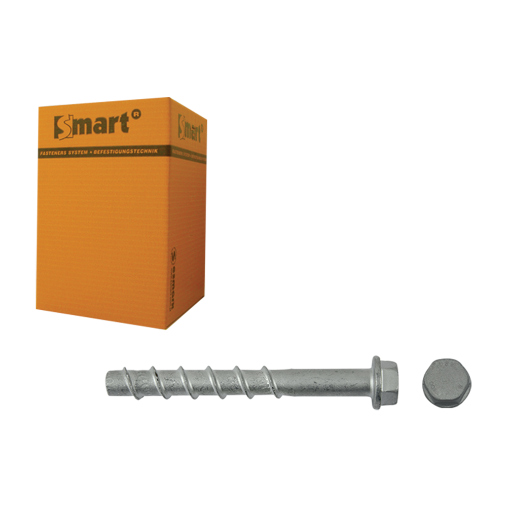 pgb-Europe SMART | Betonschroef S-BSZ 6x5x40 Znlamel | 100 st SM0BSZ0140600403