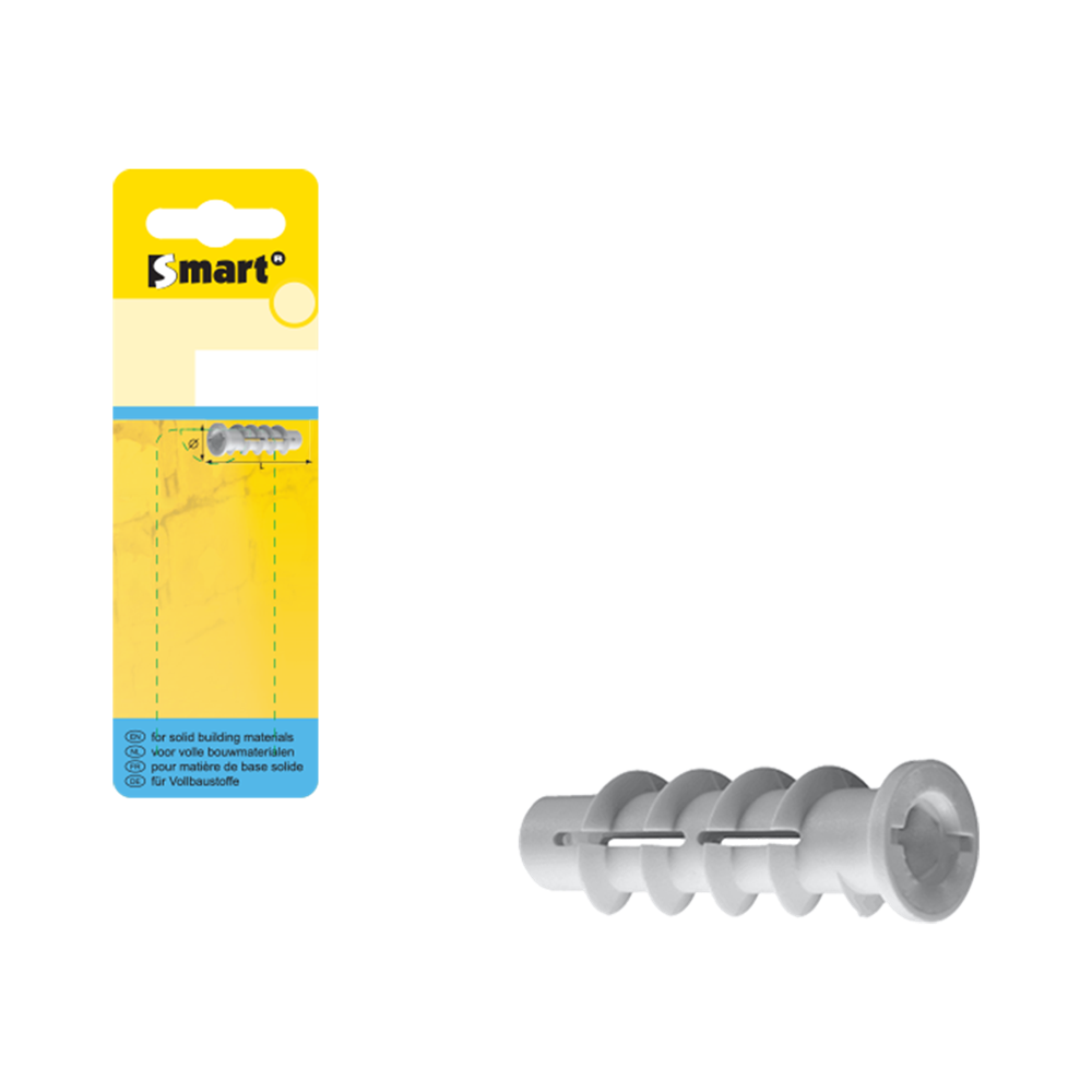 pgb-Europe SMART | Cellenbetonplug PA M8x60 grijs | 2 st SM0CBPN00080060H