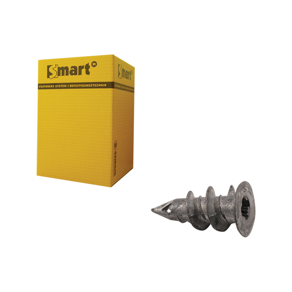 pgb-Europe SMART | Zelfb. gipskartonplug SMART Ø 15x29 Zamak | 100 st SM0GKP0000013