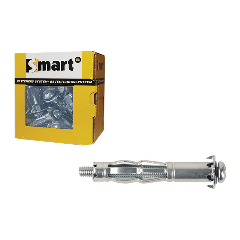 pgb-Europe SMART | Metalen hollewandplug M5x37 Zn | 50 st SM0HWP001050037E