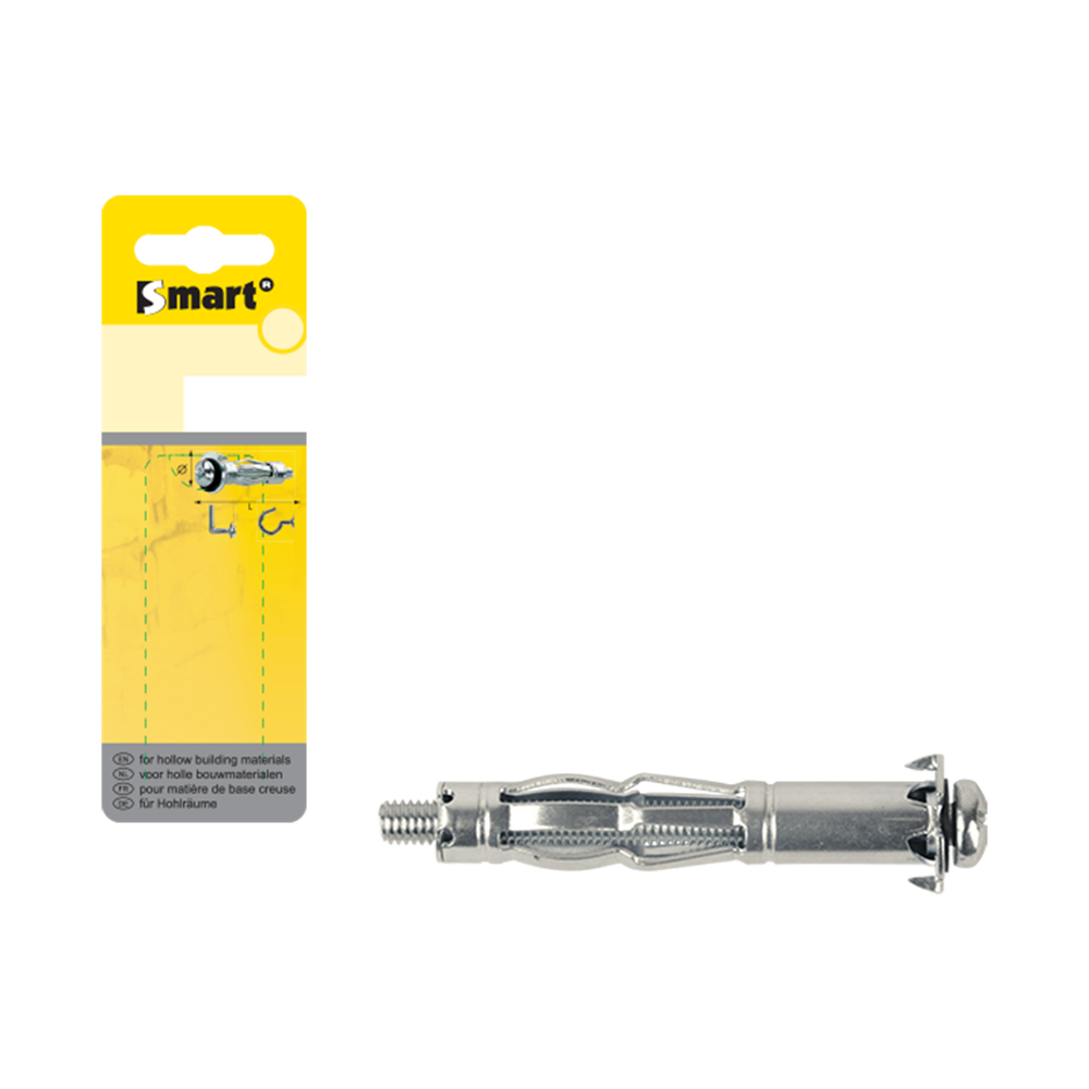 pgb-Europe SMART | Metalen hollewandplug M5x65 Zn | 2 st SM0HWP001050065H