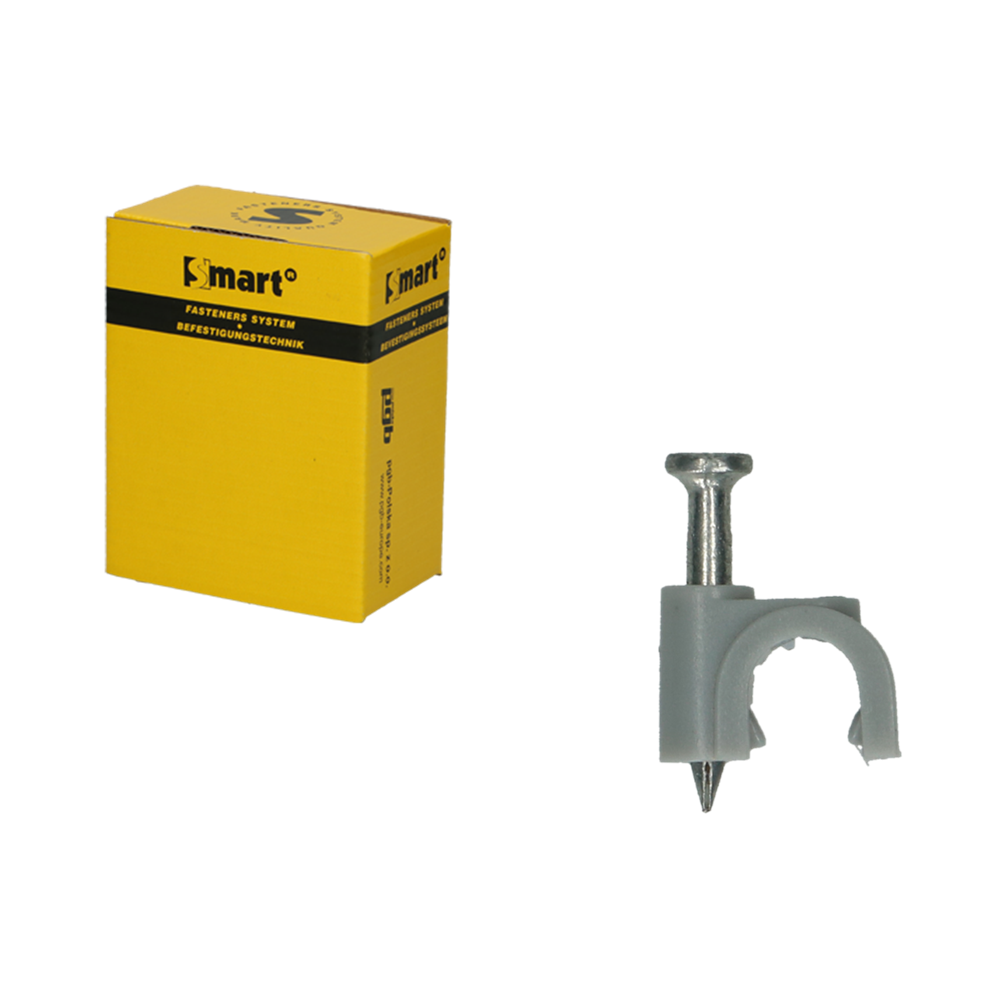 pgb-Europe SMART | Grijze nylon kabelclips Ø 6 SM0KCRN01060005