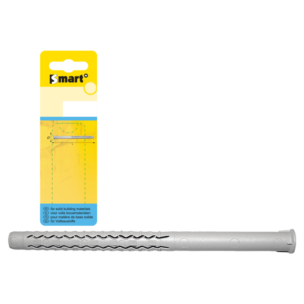 pgb-Europe SMART | Nylon raamplug zonder schroef Ø 10x100 | 4 st SM0LPLN00100100H