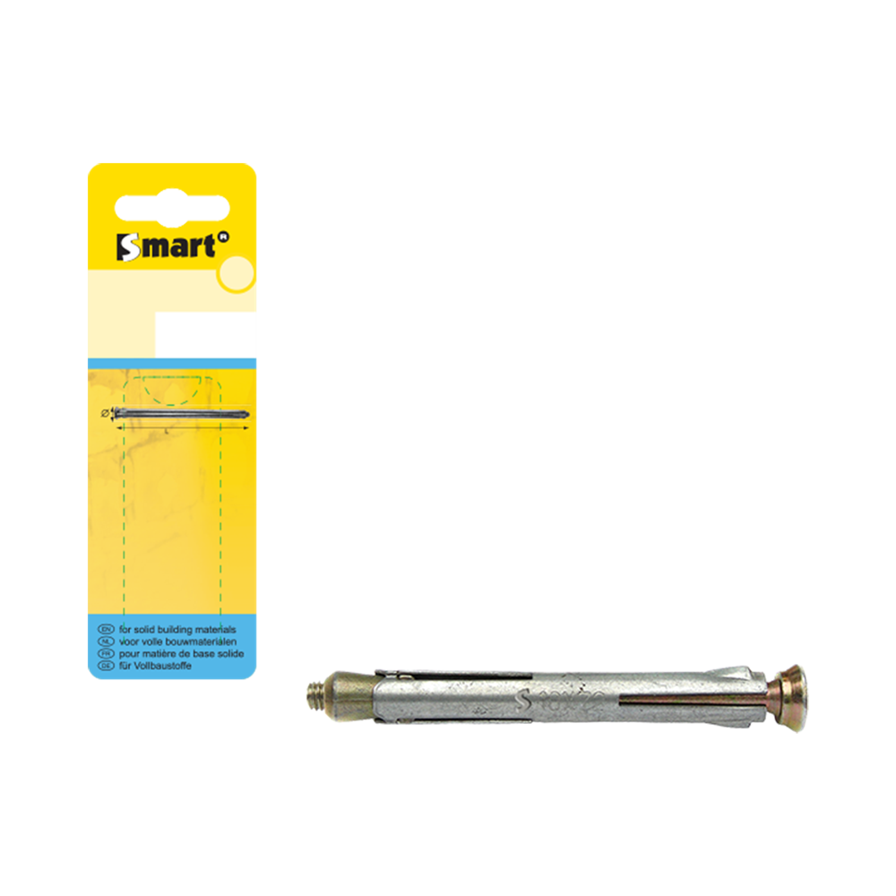 pgb-Europe SMART | Met. kozijnplug +afdkap M10x92 Zn SM0MKP001100092H