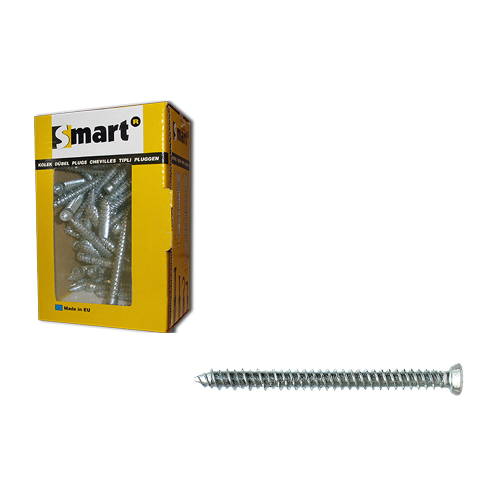 pgb-Europe SMART | Kozijnschroef VZK-T30 Ø 7,50x132 Zn | 100 st SM0WSF001075132E