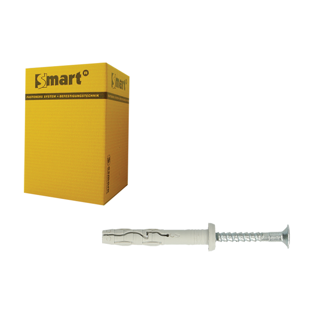 pgb-Europe SMART | Nagelplug met cilinder boord Ø 6x35 N | 200 st SM0PCKN010600353