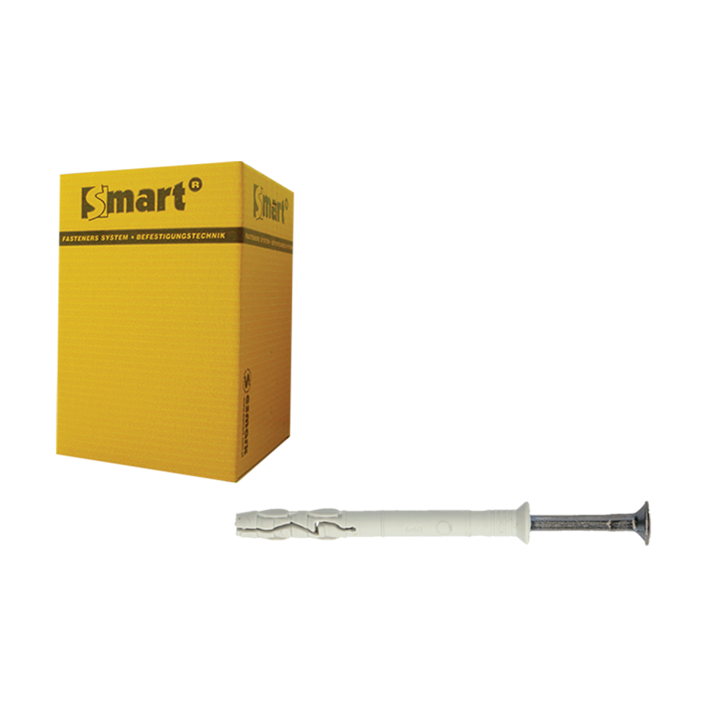 pgb-Europe SMART | Nagelplug VK boord gemonteerd Ø 8x100N/A2 | 100 st SM0PKKN200801003