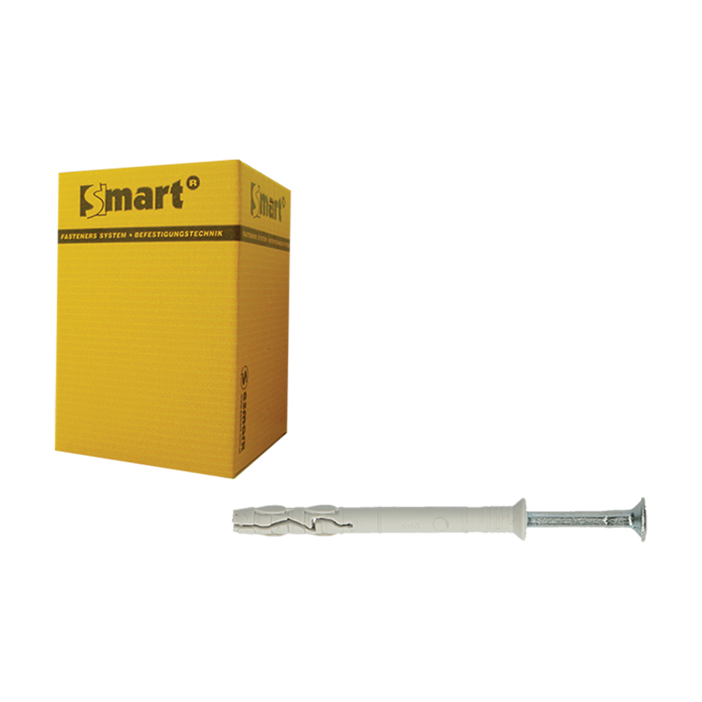 pgb-Europe SMART | Nagelplug VK boord gemonteerd Ø 6x50 | 200 st SM0PKKN010600503