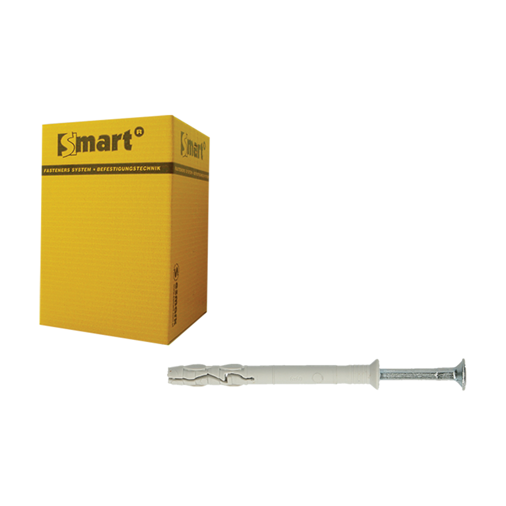 pgb-Europe SMART | Nagelplug VK boord gemonteerd Ø 6x60 | 200 st SM0PKKN010600603