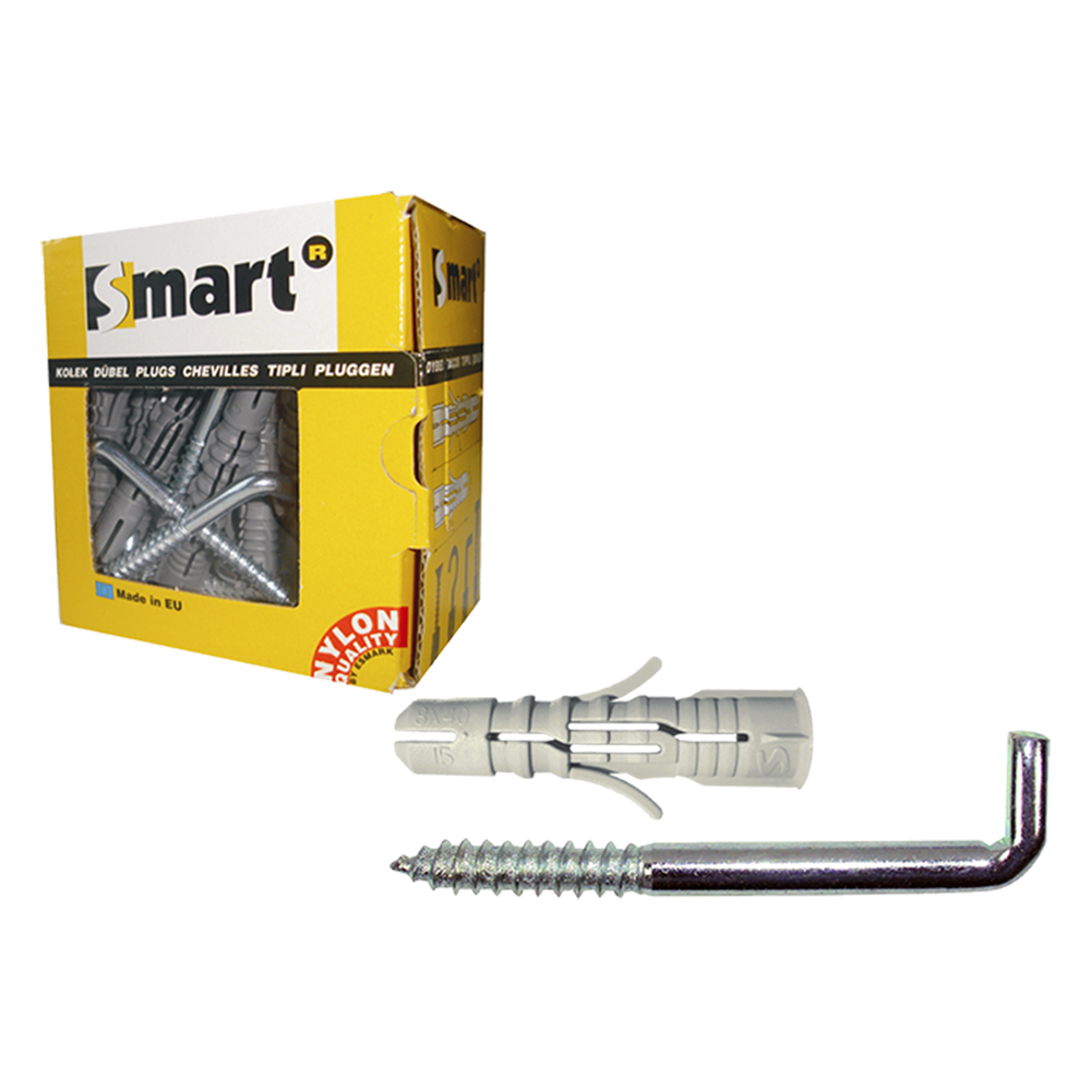 pgb-Europe SMART | plug + schroefduim Ø 8x70 NZN | 15 st SM0PSDN0112080070E