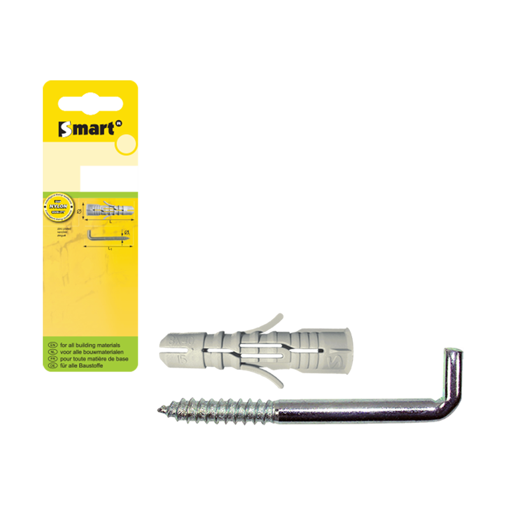 pgb-Europe SMART | plug + schroefduim Ø 10x50 NZN | 3 st SM0PSDN0110100050H