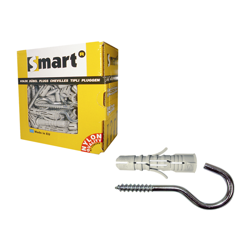 pgb-Europe SMART | plug + schroefhaak Ø 6x55 NZN | 20 st SM0PSHN0110060055E