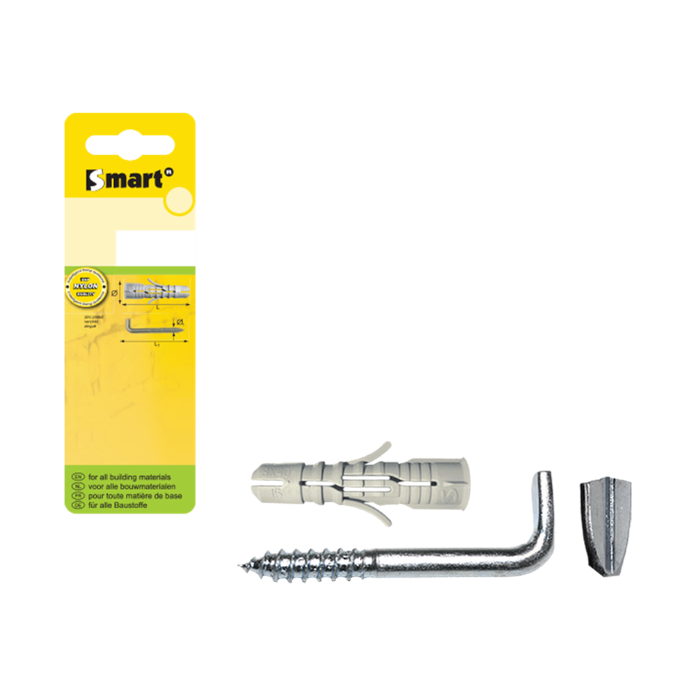 pgb-Europe SMART | plug + schroefduim Ø 10x50 NZN | 4 st SM0PZDN0110100050H