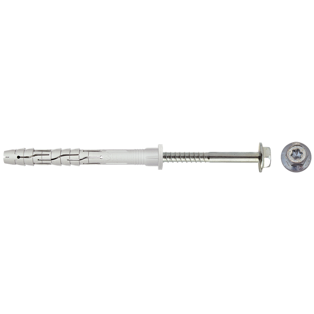 pgb-Europe SMART | Raamplug CB zeskantschroef Ø 10x80 NZN | 50 st - SM0RPCN011000803