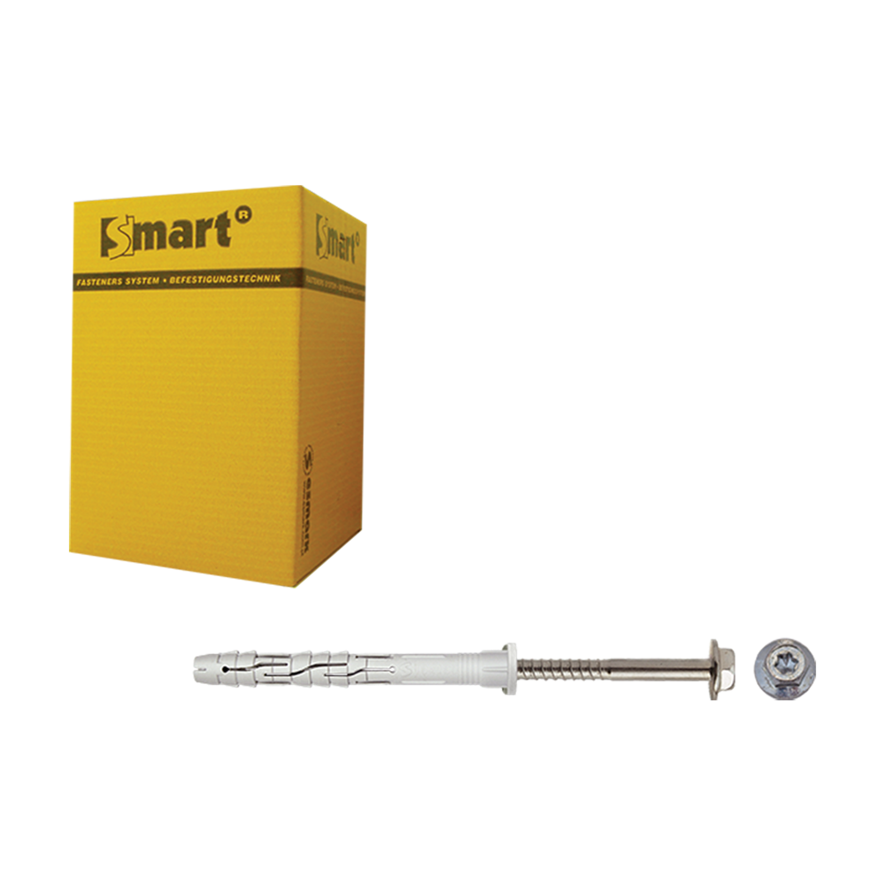 pgb-Europe SMART | Raamplug CB zeskantschroef Ø 10x160 A4 | 25 st SM0RPCN401001603