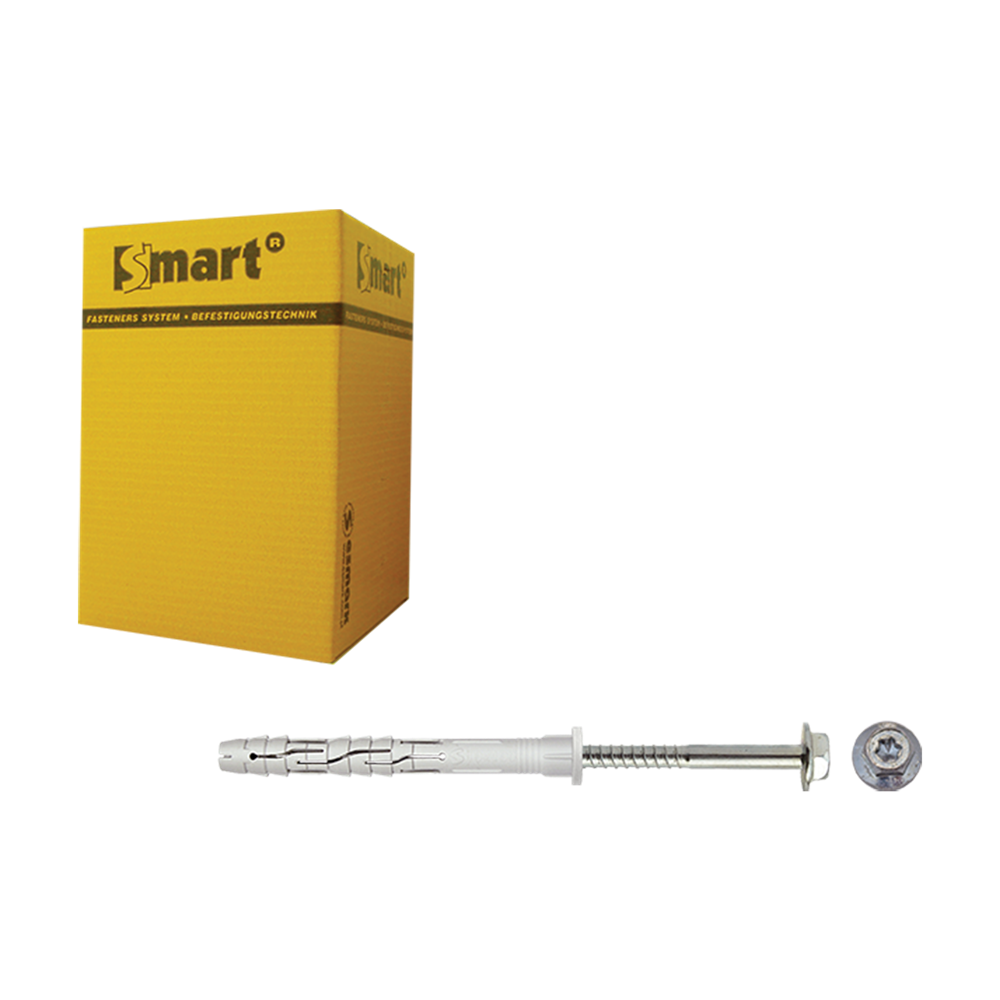 pgb-Europe SMART | Raamplug CB zeskantschroef Ø 10x140 NZN | 25 st SM0RPCN011001403