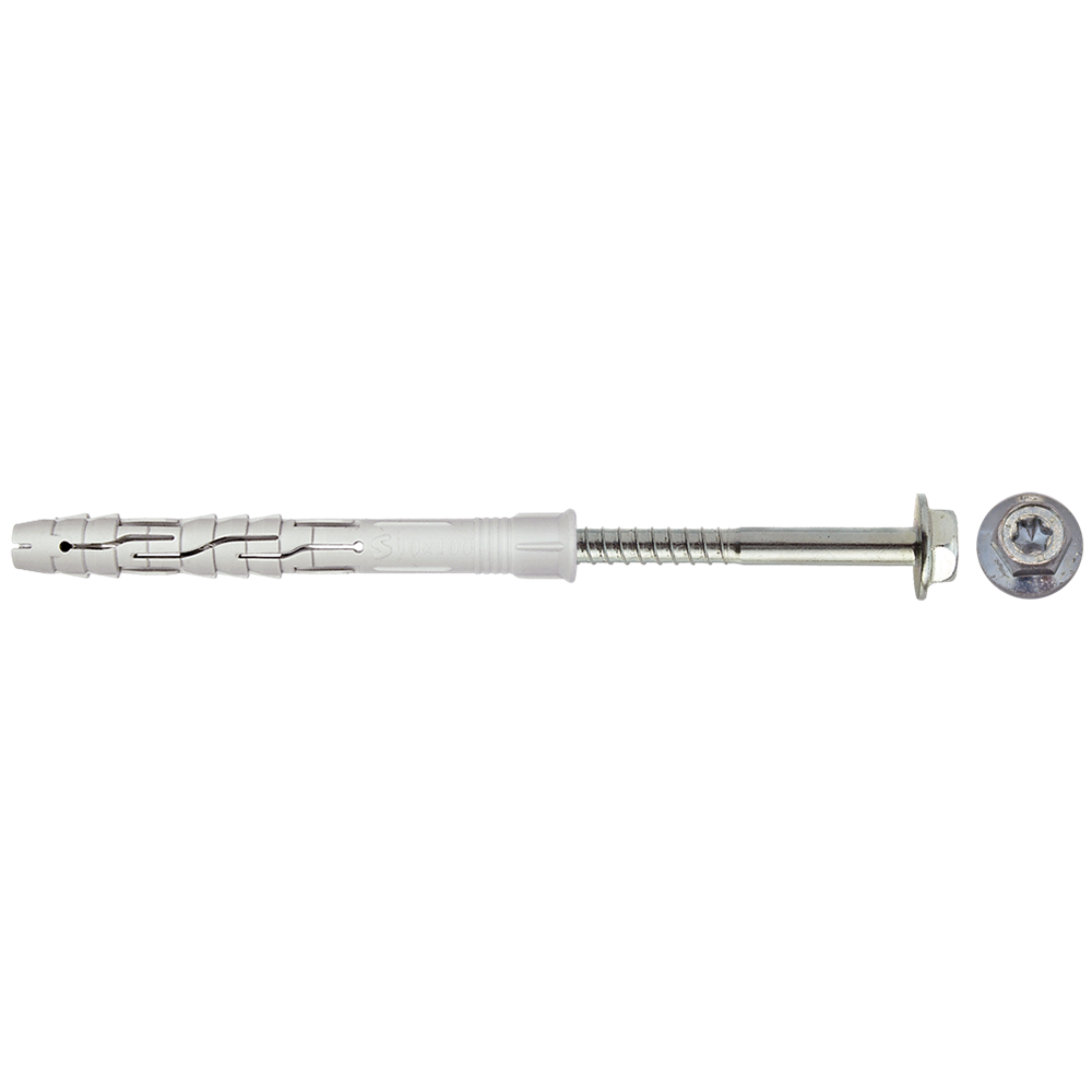 pgb-Europe SMART | Raamplug met zeskantschroef Ø 10x80 NZN | 50 st SM0RPFN011000803