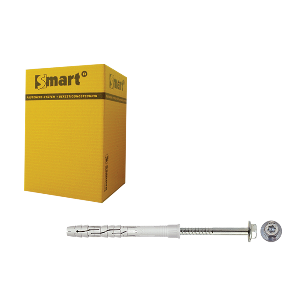 pgb-Europe SMART | Raamplug +zeskantschroef Ø 10x180 NZN | 25 st SM0RPFN011001803