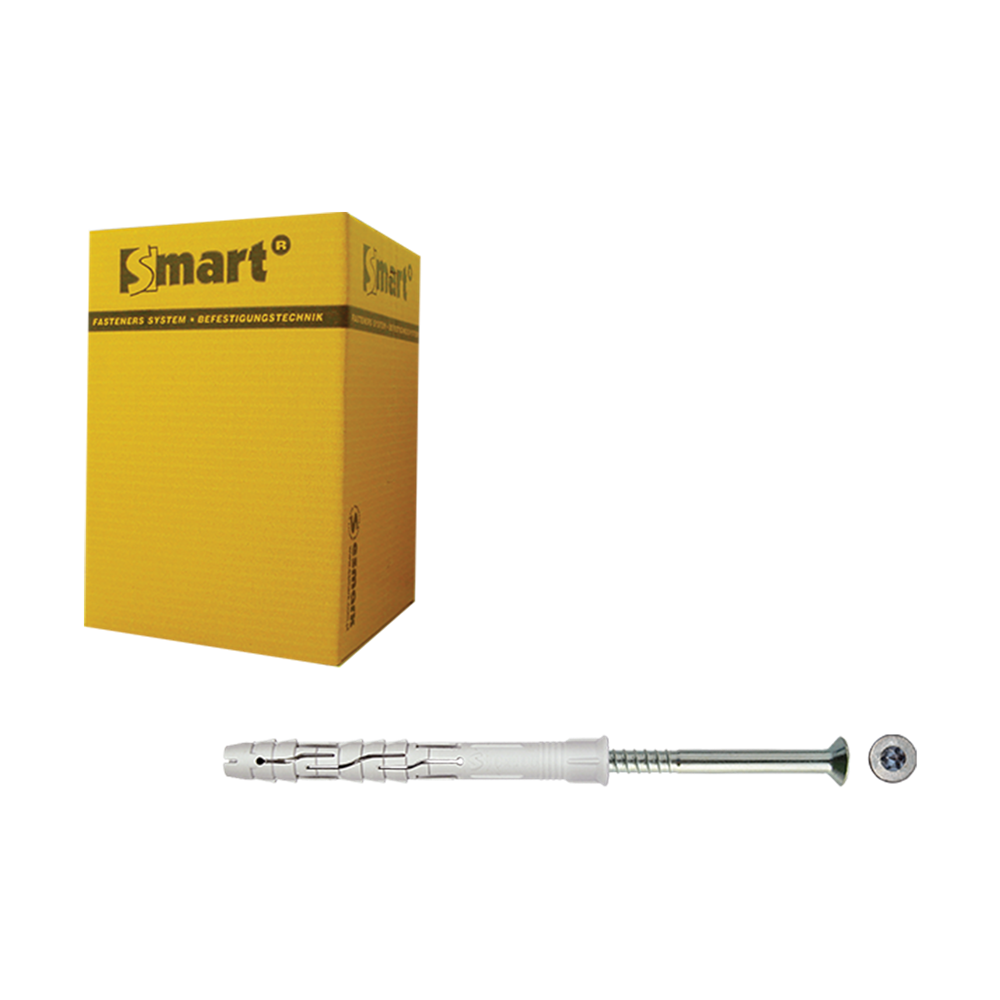 pgb-Europe SMART | Raamplug +schroef VZK Tx Ø 10x230 NZN | 25 st - SM0RPTN011002303