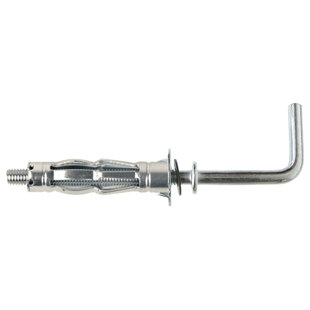 pgb-Europe SMART | Metaal hollewandplug + L-haak M4x32 Zn SM0HWL001040032H