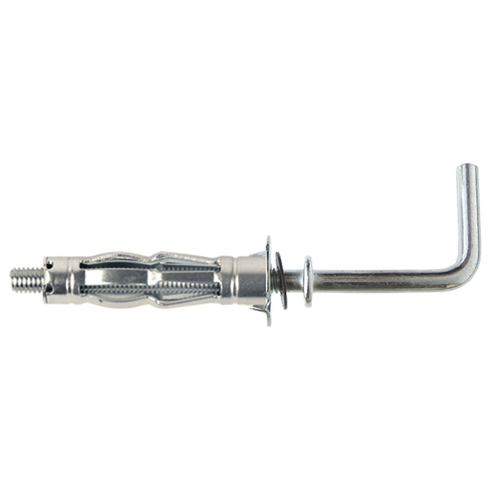 pgb-Europe SMART | Metaal hollewandplug + L-haak M4x 32 Zn SM0HWL001040032E