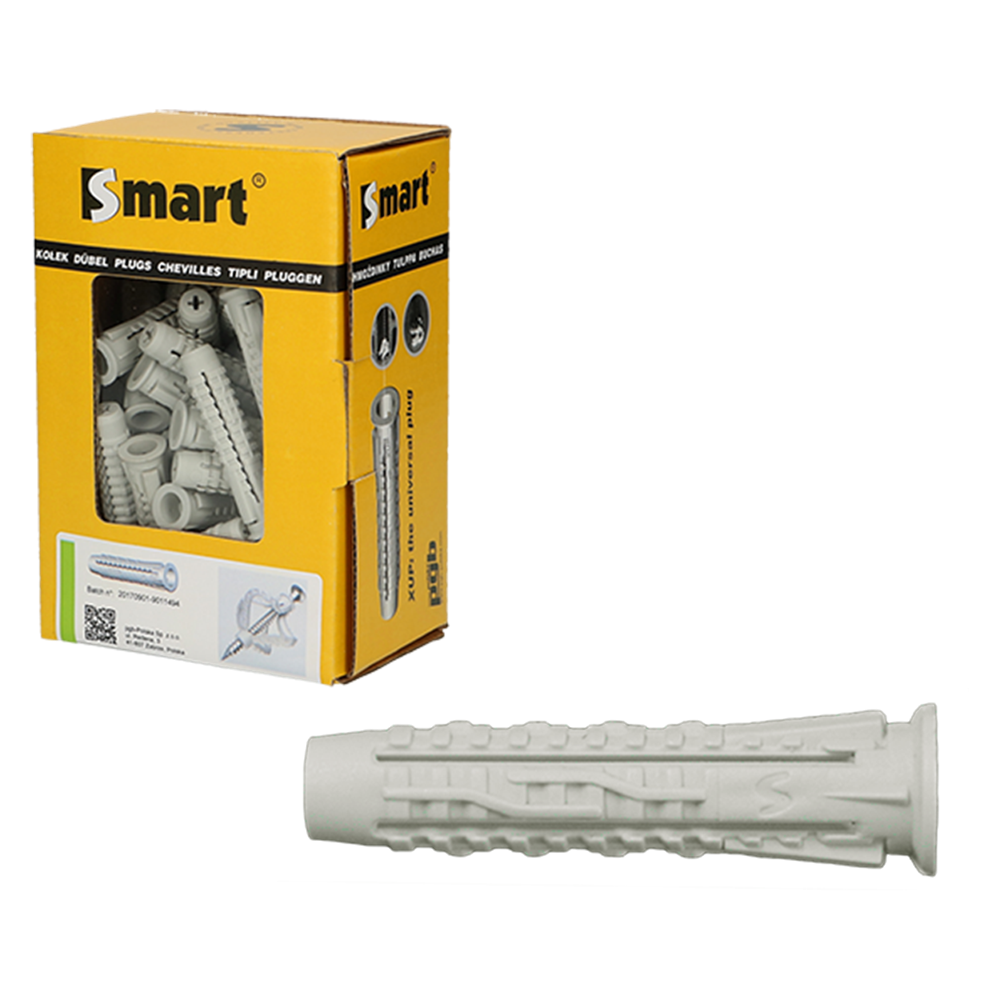 pgb-Europe SMART | Nylon universeelplug SMART "XUP" 8x40 | 100 st SM0XUPN00080040E