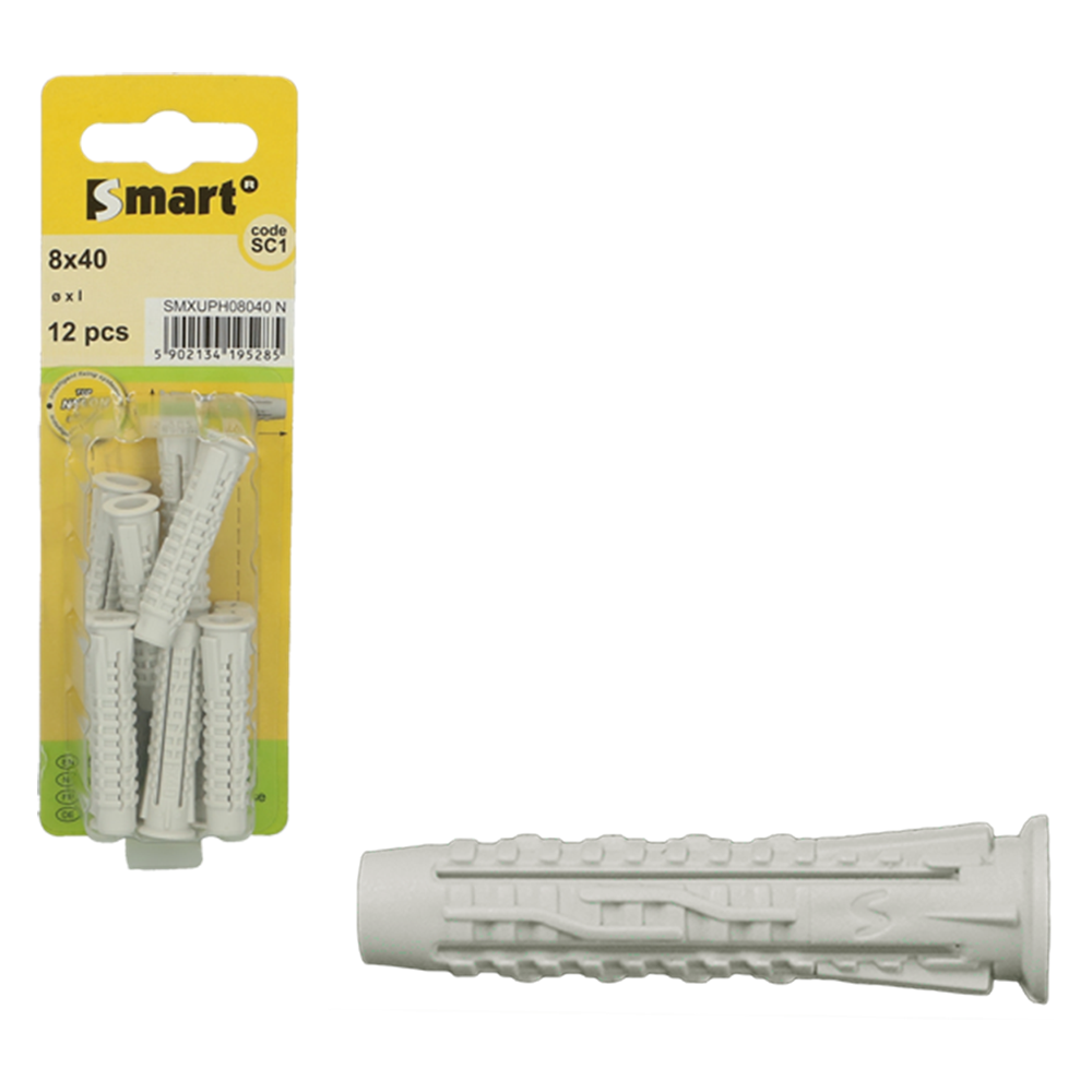 pgb-Europe SMART | Nylon universeelplug SMART "XUP" 6x30 | 15 st SM0XUPN00060030H