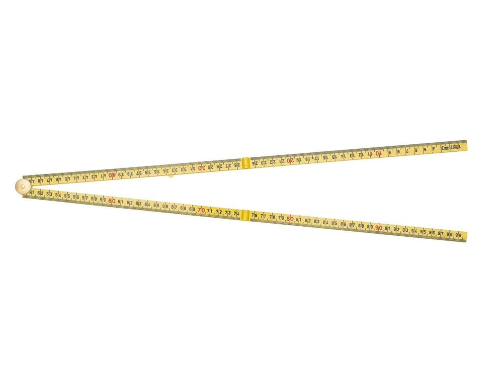 Sola Vouwduimstok kunststof2mtr/10-ledig geel, geel, EG-Klasse 3 HK2/10G SB (G59-2-10) - 53030101 - 53030101