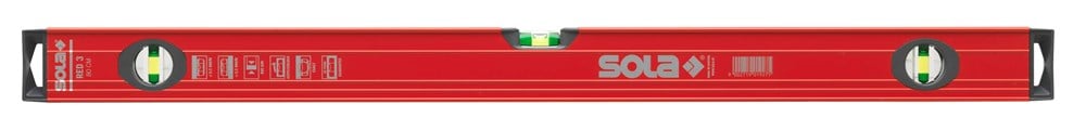 Sola Alu waterpas RED3/80, 80cm 3 libellen 0,30mm/m - 01215101 - 01215101