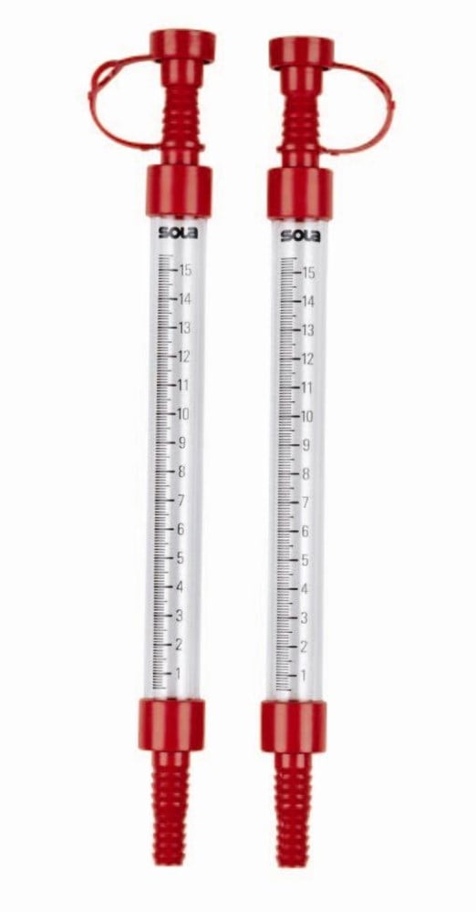 Sola Slangenwaterpas SP10 blister, 25cm schaal 0-155mm kunststof doppen - 01450220 - 01450220