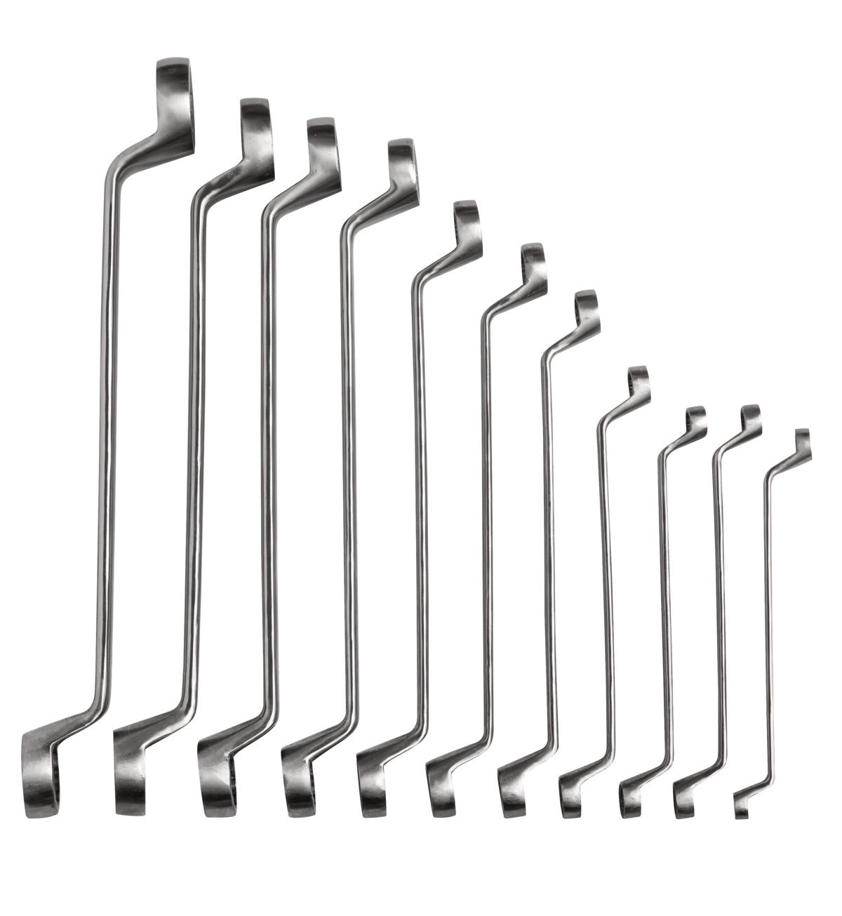 Bahco Ringsteeksleutelset | roestvaststaal | metrisch | doorgezet 11-delig SS011-11-3