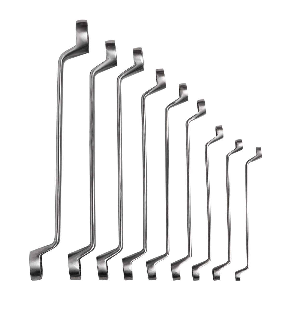 Bahco Ringsteeksleutelset | roestvaststaal | metrisch | doorgezet 9-delig SS011-9-3
