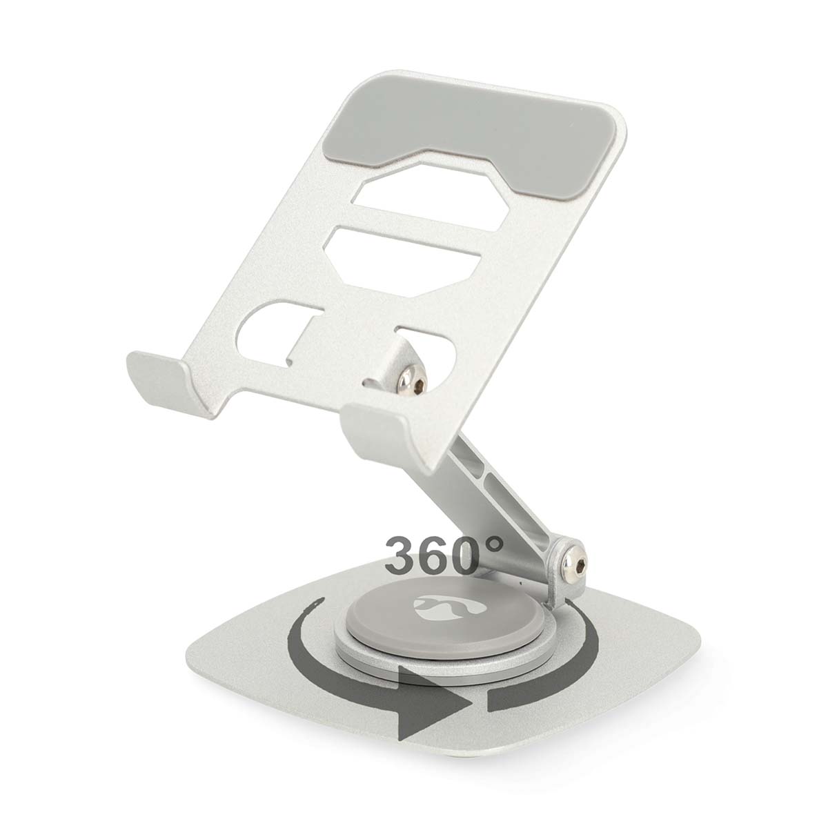 Nedis Smartphonestandaard | Universeel | Draai- en Kantelbaar | Zilver - SSTND210SI
