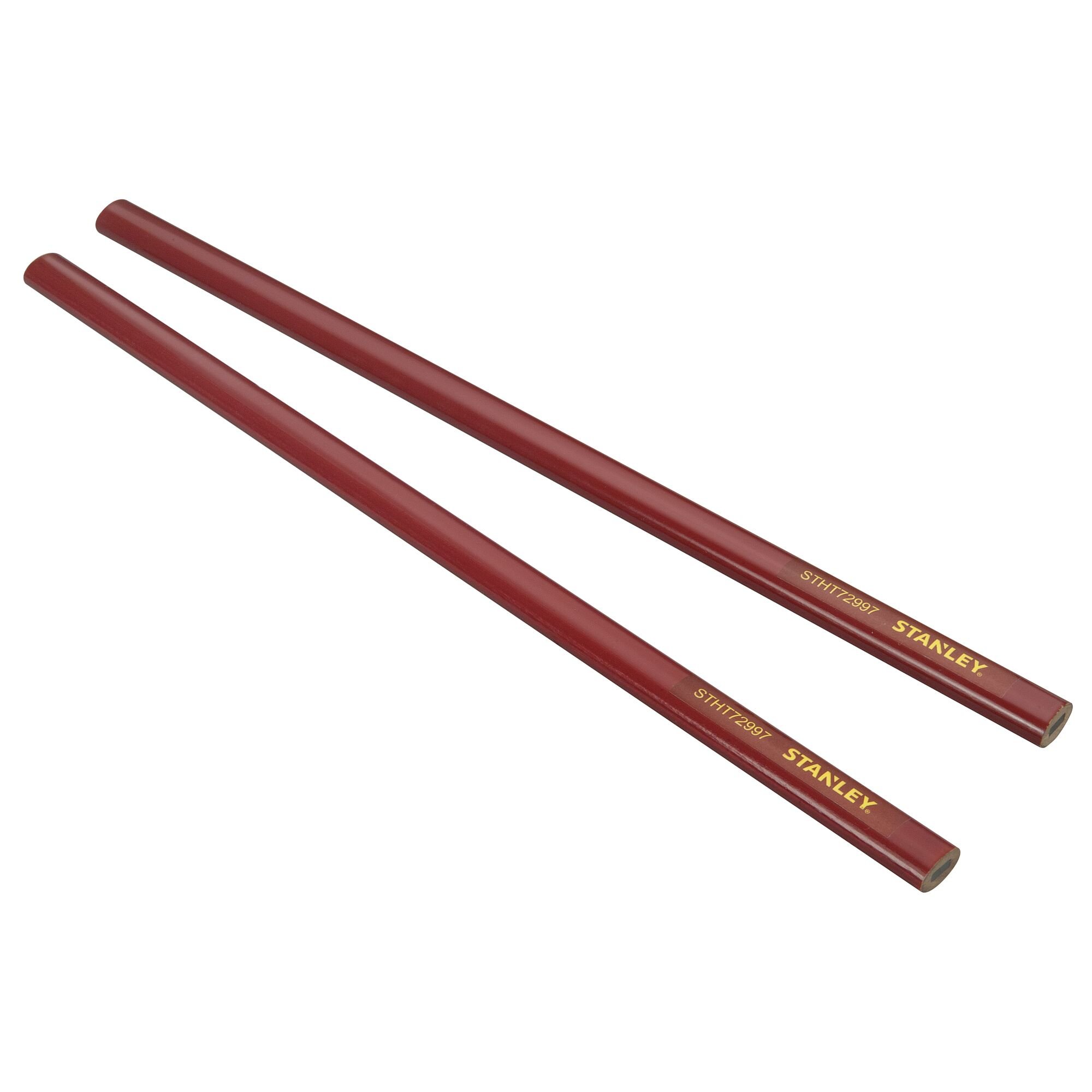 Stanley handgereedschap Timmermanspotlood | Rood | 30cm | 2x - STHT0-72997