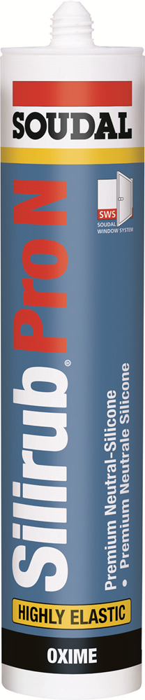 Soudal Silirub Pro N 300ml Transpararant -