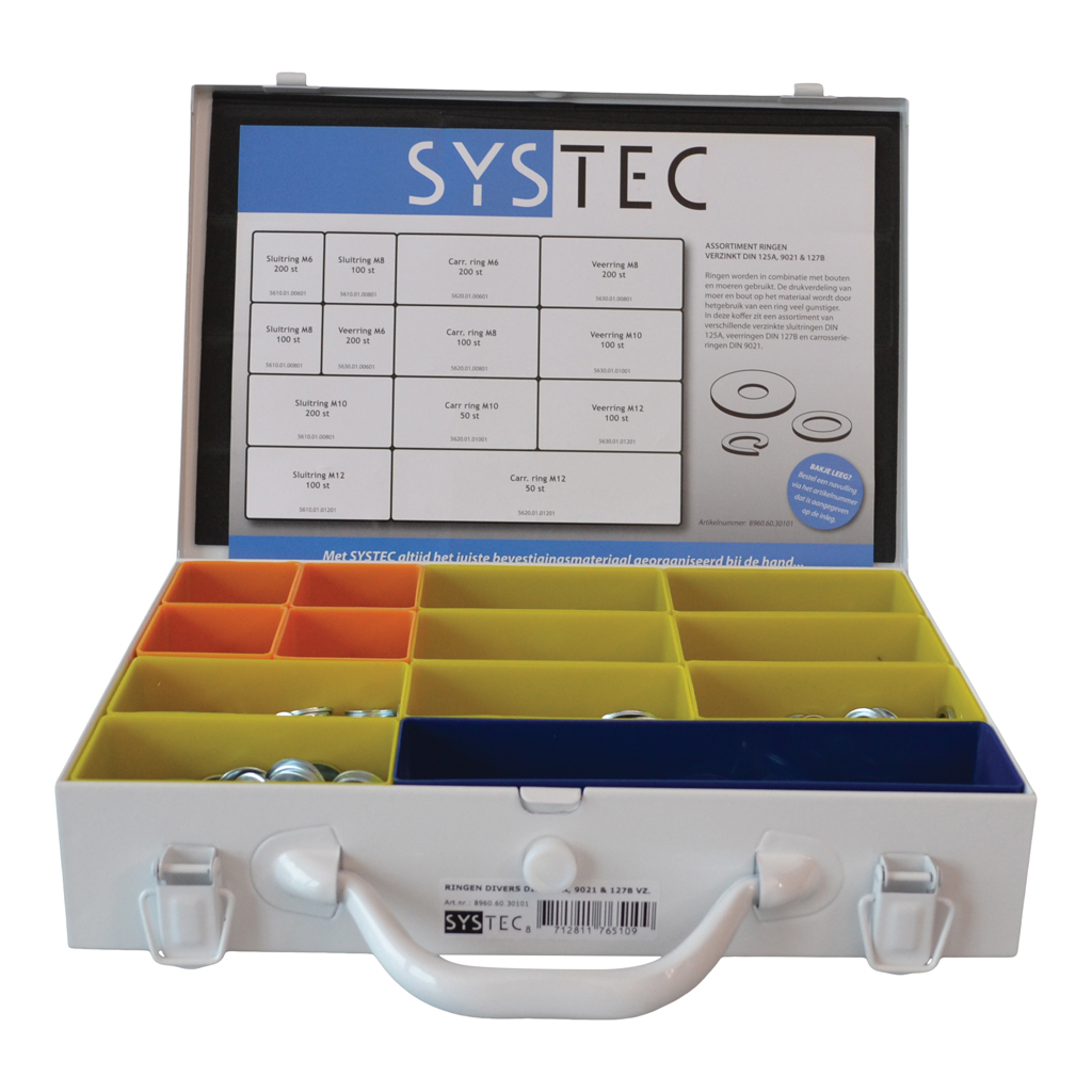 Systec Assortimentskoffer Ringen Vz Divers Din125A/9021/127B - 8960.60.30101