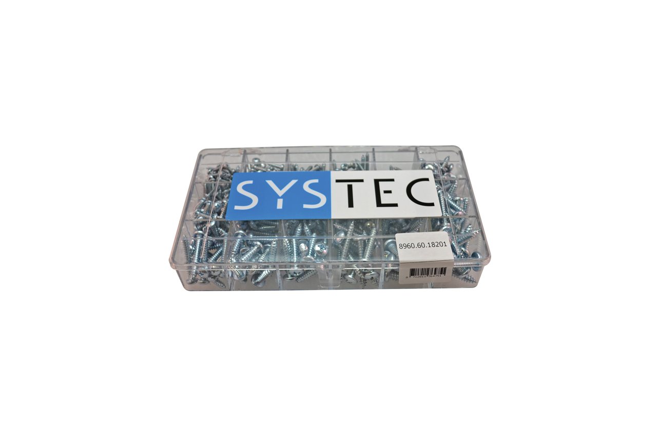 Systec Assortimentsdoos 18-Vaks Plaatschroef Vz Din7981 - 8960.60.18201
