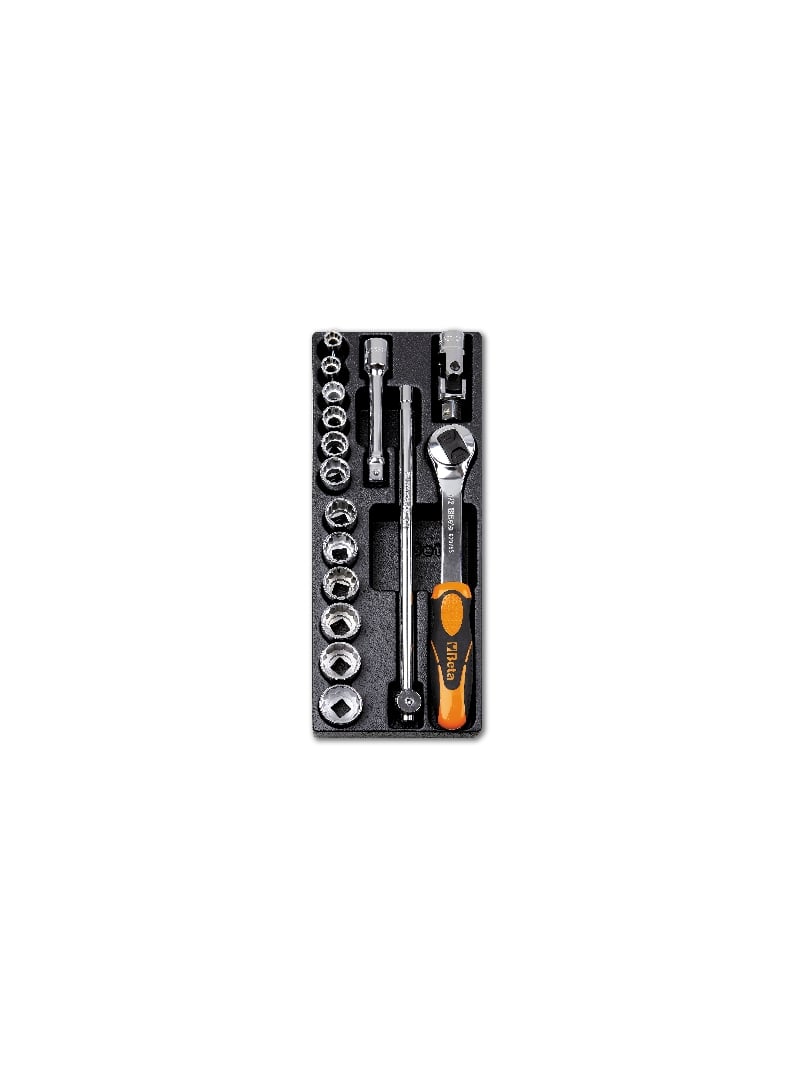Beta Harde voorgevormde inzetbakken met assortiment gereedschap T102 - 024240102