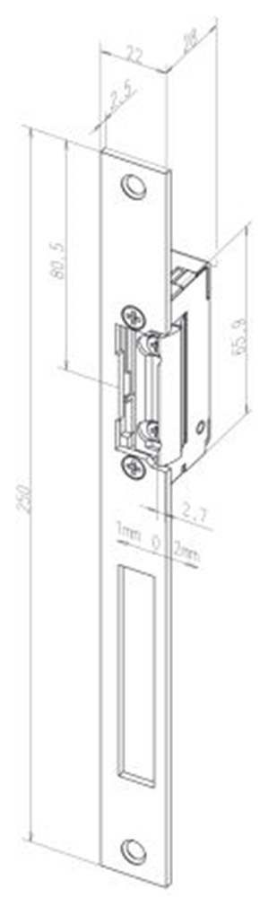 Effeff 13805 Elektrische inbouw deuropener type 138 | spanningsloos ontgrendeld | met diode | fafix | 12V= | DIN links en DIN rechts. - 10025015