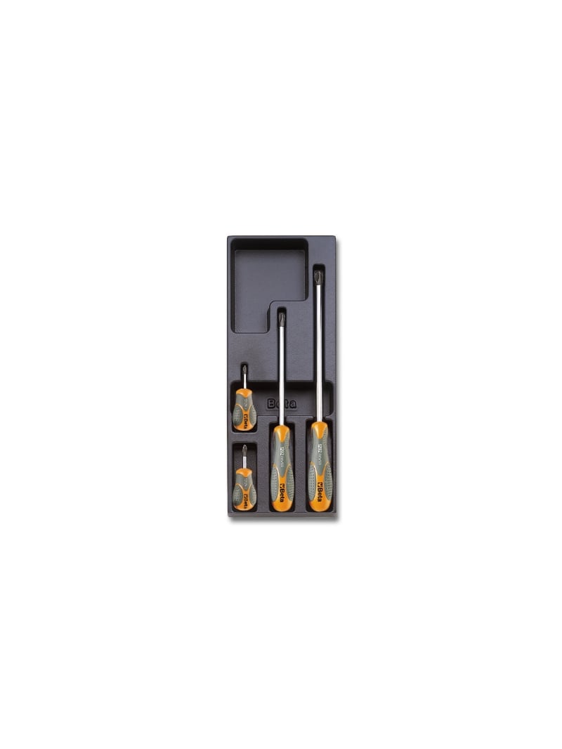 Beta Harde voorgevormde inzetbakken met assortiment gereedschap T173 - 024240173