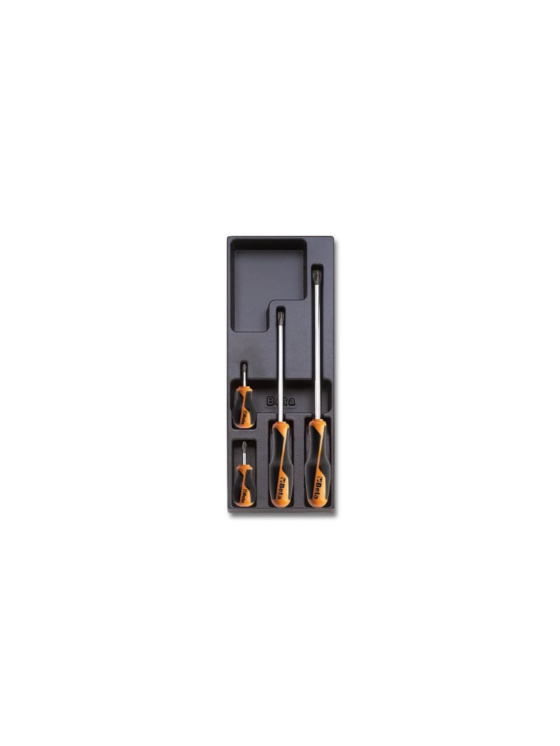 Beta Harde voorgevormde inzetbakken met assortiment gereedschap T204 - 024240204