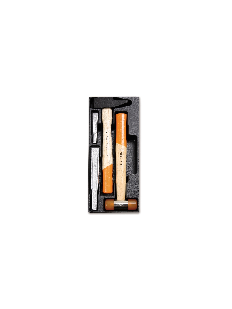 Beta Harde voorgevormde inzetbakken met assortiment gereedschap T233 - 024240233