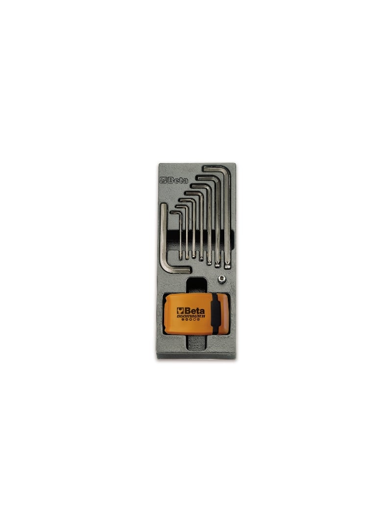 Beta Harde voorgevormde inzetbakken met assortiment gereedschap T259 - 024240259