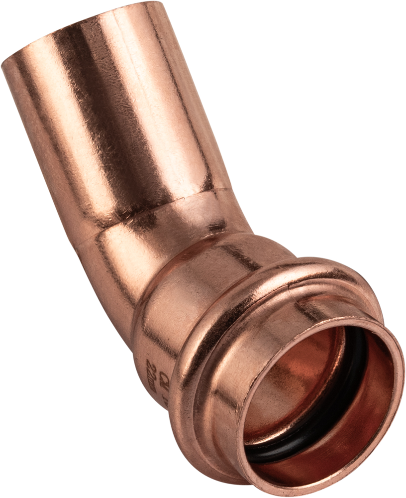 Cornat Perskoppeling Boog 45Gr 22Mm Mv T650322B