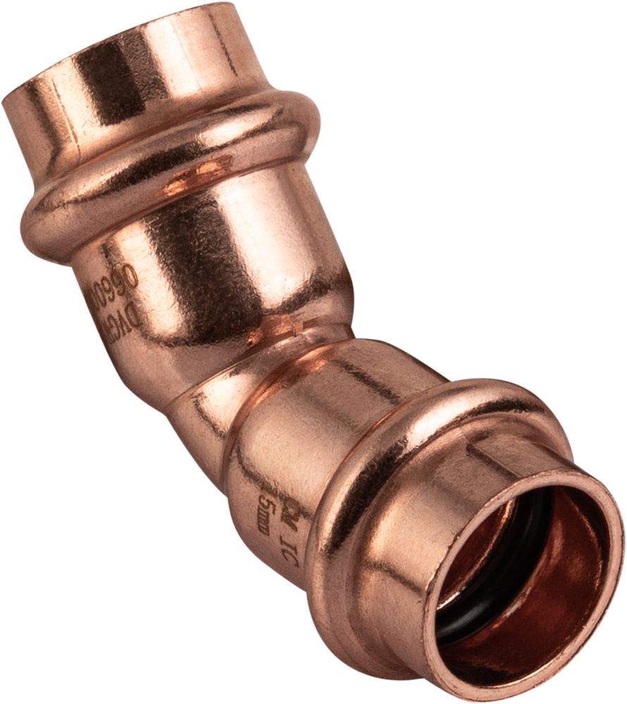 Cornat Perskoppeling Boog 45Gr 15Mm T650415B