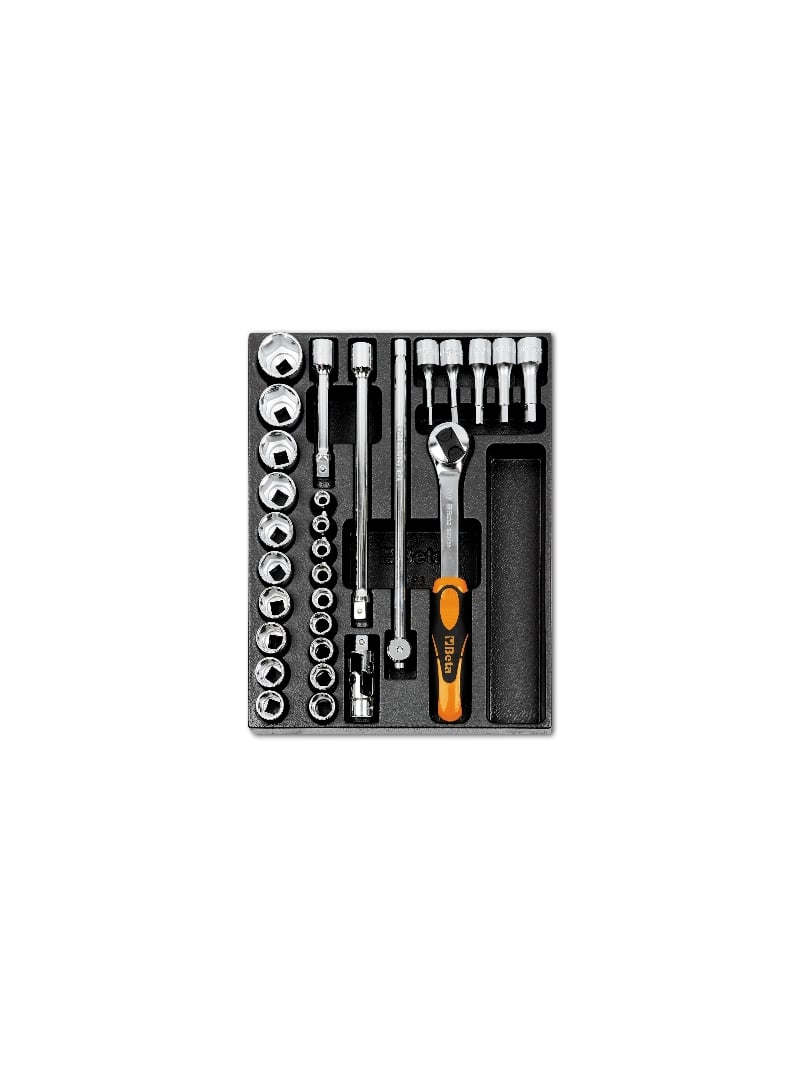 Beta Harde voorgevormde inzetbakken met assortiment gereedschap T80 - 024240080