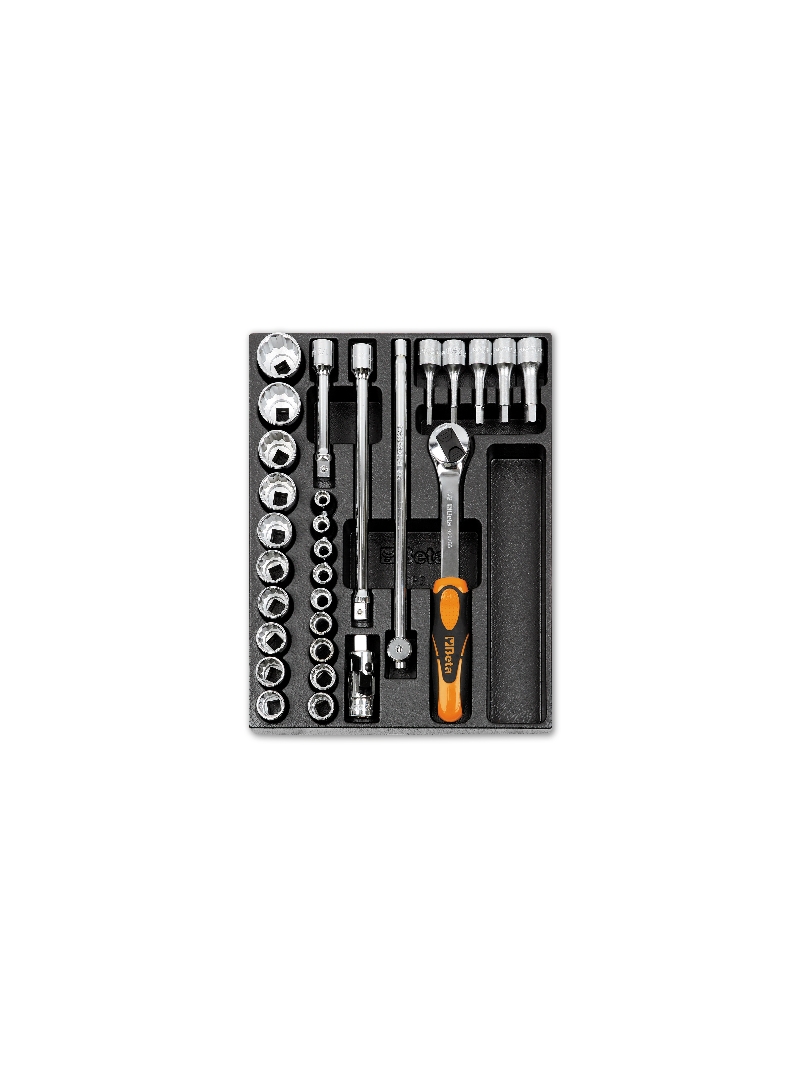 Beta Harde voorgevormde inzetbakken met assortiment gereedschap T81 - 024240081