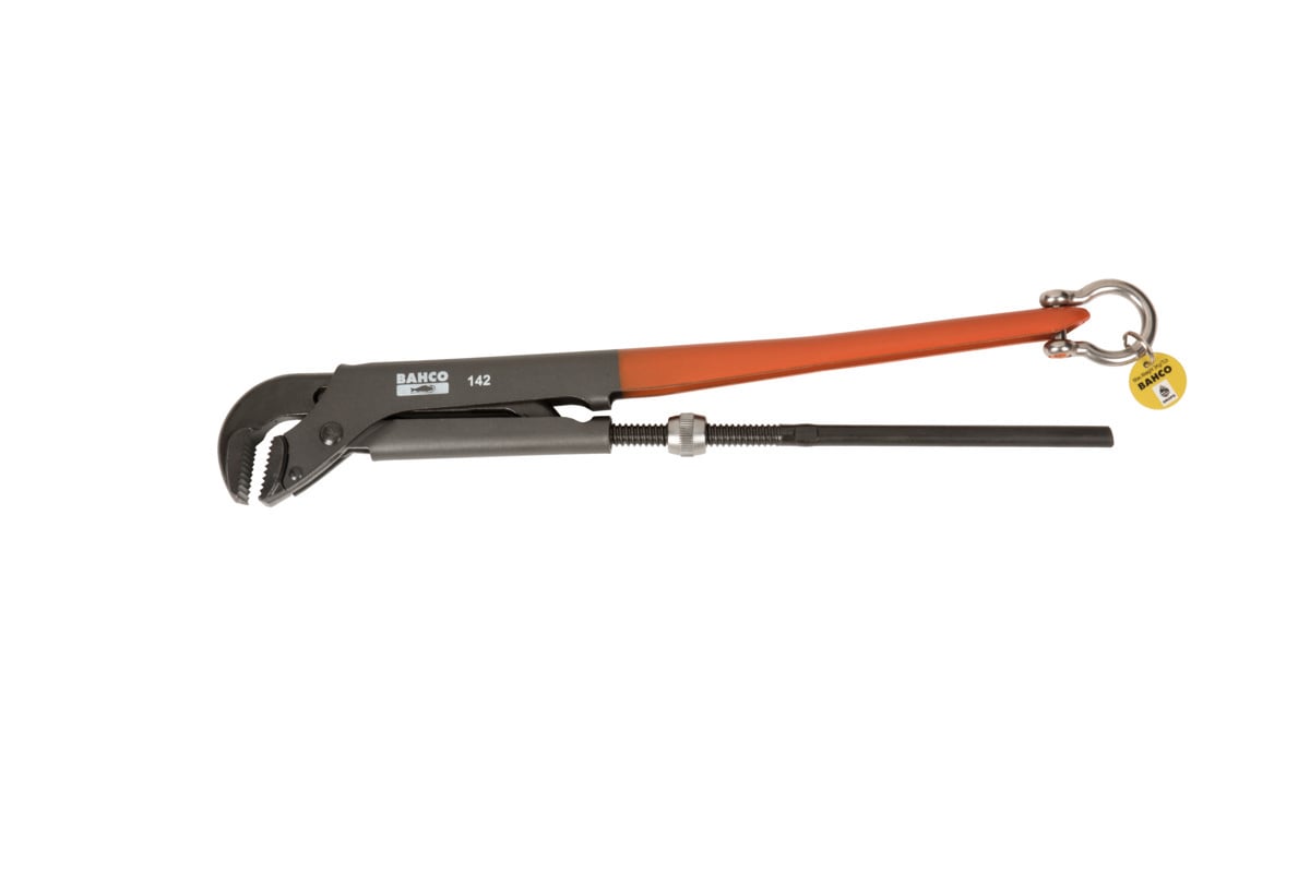 Bahco Pijptang ERGO™ 90° | met harpsluiting | Zweeds model | 1.1 2" | 65 mm TAH142