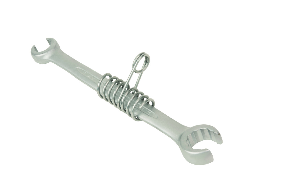 Bahco Open ringsleutel | met veiligheidsveer | doorgezet | verchroomd | lengte 255 mm | 24 mm x 27 mm TAH1949M-24-27